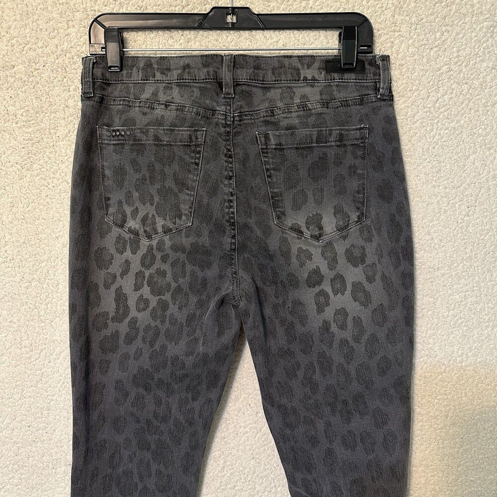 Blank NYC The Bond Ankle Skinny Jeans Womens Size 29 Gray Leopard Print Mid Rise - Picture 10 of 16